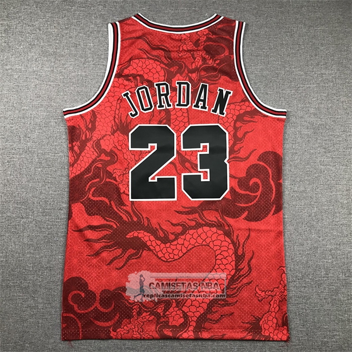 Camiseta Chicago Bulls Michael Jordan NO 23 Asian Heritage Throwback 1997-98 Rojo